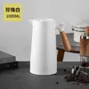 Termo estilo nórdico con mango de madera para uso doméstico, botella de agua caliente con interior de vidrio, gran capacidad, para estudiantes, mango de madera de haya, botella de agua caliente