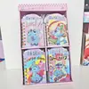 Caderno de Bobina Intercalada Criativo de Desenho Animado Pequena Princesa para Alunos do Ensino Fundamental Caderno de Bolso Portátil Bloco de Notas de Alto Valor Material