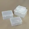Caja Rectangular Transparente de Plástico Caja de Almacenamiento para Papelería Ferretería Equipo de Pesca Caja de Empaque para Joyería Documentos Caja de Almacenamiento Organizadora de Escritorio