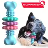 Brinquedo para cachorro super resistente a mordidas - Material durável de borracha termoplástica, design geométrico, ajuda a limpar os dentes, muito adequado para treinar cães de porte pequeno a médio