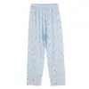 Pijama Pijama Verano Mujer Algodón Puro Pantalón Casual Aire Acondicionado Pantalón Delgado Primavera Otoño Algodón Puro Talla Grande Holgado Ropa de Casa