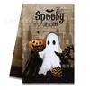 Paño de cocina bestseller transfronterizo para Halloween con estampado de calabaza y fantasma, paño de cocina con ambiente festivo de Halloween, toalla de mano