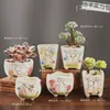 Vasos de Cerâmica Bruta Sem Esmalte para Flores Frescas com Características Zen Criativas, Novo Conjunto Respirável para Plantas Suculentas, Frete Grátis