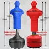 Maniquí de Boxeo Saco de Boxeo Forma de Hombre Vertical Interior Hogar Sanda Artes Marciales Profesionales Hombre de Goma Equipo de Fitness