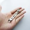 Pinza de Resorte de Dos Piezas Estilo Coreano con Cuchara para Oídos Pinza Automática Engrosada Pinza de Acero Accesorios de Malla de Lazo Florales Joyería DIY