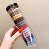 Cuerda para coleta alta de pelo, goma elástica para coleta de pelo de niña, banda para el pelo de estudiante, tocado, cubierta de cuero, 2023, accesorios para el pelo de TikTok, celebridad de Internet