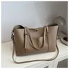 Bolso de Gran Capacidad para Mujer 2024 Otoño Nuevo Color Sólido Commuter Portátil Crossbody Bolso Tote Simple Coreano Bolso de Hombro