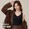 Ventas Directas de Fábrica Superventas Transfronteriza Chaleco Cálido de Lana para Mujer Top de Capa Base de Encaje Otoño e Invierno con Almohadillas en el Pecho Control de Abdomen Ropa Interior para Mujer