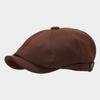 Otoño Vintage Simple Artístico Gorra Octogonal Gorra Casual de Moda Británica para Hombre Gorra de Ala Corta para Exterior para Mujer