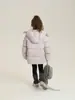 Chamarra Acolchada Aimobeibei Estilo Coreano 90% Pluma de Pato Blanco para Niños y Niñas, Abrigo Cálido con Capucha para Invierno 2025, Moderno