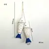 Brochetas de Madera Vintage Estilo Mediterráneo para Pescado, Colgantes de Pared Rústicos, Diseños Antiguos Tallados de "Abundancia de Peces", Tamaños Grandes y Pequeños