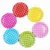 Platos de Papel Desechables de Lunares Coloridos para Cumpleaños 7 pulgadas 9 pulgadas Platos de Papel para Barbacoa Suministros para Fiesta Día del Niño