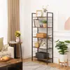 Estantería de cocina combinada de acero y madera multiusos, estante de almacenamiento de microondas de pie, estante para ollas, organizador de almacenamiento para el hogar, estantería