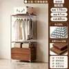 Arara de Roupas Aberta com Combinações Guarda-Roupa Simples para Quarto Closet Walk-in Prateleira de Armazenamento para Casa Guarda-Roupa de Chão