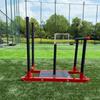 Equipamento Esportivo Fitness Indoor Carrinho de Trenó Treinamento com Mãos Empurrado Tipo Empurra-Puxa Carrinho de Treinamento Explosivo com Suporte de Peso
