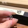 TH0543 S999 Aguja de Plata Círculos Doble Capa Círculos Lisos Aretes Sensación de Alta Gama Único 2026 Nuevo Artículo Caliente Nicho Mujeres