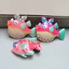 Presilhas de cabelo de desenho animado para crianças, peixe de resina, estrela-do-mar, conchas, presilhas laterais fofas para franja de meninas, acessórios de cabelo estilo oceano
