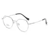Nuevo Armazón de Gafas de Aleación 50+ Marco Redondo Poligonal S90239 Gafas Versátiles de Gama Alta para Mujer Se Pueden Adaptar con Graduación Venta al por Mayor