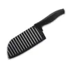 Acero Inoxidable 304 Cuchillo para Patatas Diente de Lobo Cortador de Papas Fritas Ondulado Cortador de Chips Ondulados Cortador de Flor de Onda de Agua Venta al por Mayor