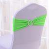 Funda elástica para silla de hotel, cinturón decorativo con hebilla, funda para silla de banquete, lazo para respaldo de silla, elástico sin atar, venta al por mayor