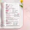 Cuaderno de Hojas Sueltas B5 Cubierta con Anillas Desmontables PVC Transparente de Alta Calidad para Estudiantes de Secundaria