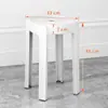 Taburete de Plástico Hogareño Resistente Duradero Apilable Restaurante Asiento Extra Súper Grueso Taburete Molino de Viento Moderno Minimalista Aula
