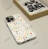 Bestseller de TEMU Pantalla Completa Color Fresco Flor Pequeña Funda para Teléfono Película iPhone 17 Funda Protectora Agujero Grande Apple 16