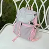 Mochila con cordón de bloques de color estilo montaña, mochila ligera para exteriores, adecuada para parejas, oficinistas y para viajes de ocio durante las vacaciones