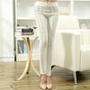 Nuevos Pantalones Casuales de Mujer para Otoño e Invierno, Leggings Brillantes de Cintura Media con Cremallera y Pierna Corta, Pantalones de Mujer de Moda Más Vendidos en Rebaja