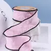 Fita de renda tramada com fio enrugado, laço de fita, acessórios de cabelo, material DIY, flor, embalagem de presente, fita de fio rabo de peixe