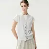 Novedad Otoño 2026 Cárdigan de Punto sin Mangas 100% Cachemira Pura para Mujer, Cuello en V, Estilo Coreano Versátil