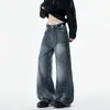 Vaqueros de Pierna Ancha Lavados Estilo Americano para Hombre 2026 Primavera/Otoño Nuevos Pantalones Rectos Holgados Retro Desgastados