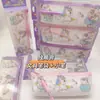 Kappi Bala Sanrio Escuela Primaria Dibujo Animado Estuche Transparente para Lápices con Bolígrafo Pequeño Caja de Papelería Impermeable Bolsa de Almacenamiento de Gran Capacidad