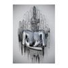 Figura de Metal Criativa Escultura Abraçando Moldura Pendurar Poster Pintura Decoração de Parede de Fundo de Sofá Moderno Núcleo de Pintura em Tela