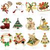 Broche de Natal sika veado Europeu e Americano Novo Papai Noel Garland sapatos pin cartoon gotejamento crachá acessórios femininos