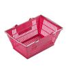Mini Cesta de Almacenamiento Hueca de Escritorio Cesta de Compras Pequeña con Asa Cesta de Basura Juguetes Cognitivos para Niños Centro Comercial