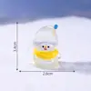 Árvore de Natal em miniatura e bonecos de neve para criar micro-paisagens charmosas; Decorações e acessórios para pendurar DIY para casas de boneca; ornamentos em miniatura