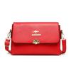2025 Outono e Inverno Nova Bolsa de Ombro Crossbody Couro Macio Bolsa Feminina Casual Em Relevo Europeu e Americano Moda Bolsa de Mãe Bolsa Feminina de Meia Idade