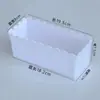 Vaso de Flor para Cerca de Plástico Vaso Retangular para Cerca Casa Cultivo de Flores Sem Furo Vaso de Flor com Canto Arredondado Vaso Quadrado para Plantas Vaso para Suculentas