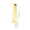 Pinça de Gelo em Aço Inoxidável 410 em Formato de Coração Transfronteiriça, Pinça de Comida Estilo Ins, Pinça para Lanches, Balde de Gelo, Pinça para Biscoitos, Frutas e Cubos de Açúcar