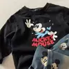 Pantalones Vaqueros con Estampado de Dibujos Animados Coreanos de Primavera para Niños y Niñas Pantalones Casuales Elegantes Versátiles para Niños Pantalones Largos para Bebé Sueltos de Moda