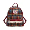 Bolso Pequeño de Cuadros de Moda para Mujer 2025 Nueva Moda Mochila Elegante Estilo Universitario Diseño de Nicho Bolso de Mujer de Moda
