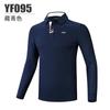 PGM Ropa de golf para hombre Camiseta de manga larga Otoño e Invierno golf Top cálido Ropa para hombre Polo con cuello