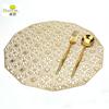 Sousplat Isolante Antiderrapante em PVC Hot Stamping Estilo Europeu Tapete de Mesa Porta-copos Decoração Design Criativo Tapete de Mesa Antiderrapante Transfronteiriço