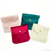 Bolsas de Terciopelo con Broche de Presión y Esquinas Redondeadas para Joyería al por Mayor, Bolsas Portátiles de Almacenamiento para Anillos, Pulseras, Collares y Colgantes