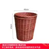 Prateleira de Frutas de Rattan, Cesta de Armazenamento Trançada Preta, Caixa de Exibição de Frutas para Loja de Frutas Azul, Cesta de Exibição de Frutas Frescas