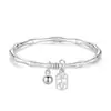 Nuevo Pulsera de Campana de Paz de Bambú de Moda para Mujer, Pulsera de Bambú Tallado de Bucle Cerrado de Gama Alta de Nicho, Accesorio de Mano Versátil al por Mayor