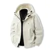 Jaqueta masculina para primavera e outono, corta-vento para atividades ao ar livre, roupa casual solta para montanhismo, à prova de vento, à prova d'água, respirável, casaco estilo casal