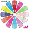 Cross-border colorido hexagonal lantejoulas rosa fino 12 cores lantejoulas conjunto fosco pérola unhas joias adesivos de unhas