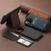 Adequado para iPhone 18 Capa de Couro para Celular Dois em Um, Samsung S26 Porta-Cartões Magnético, Carregamento Sem Fio Magsafe, Google